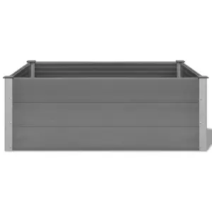 Berkfield Garden Raised Bed WPC 150x100x54 cm Grey