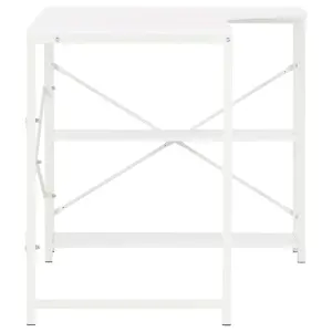 Berkfield Computer Desk White 120x72x70 cm