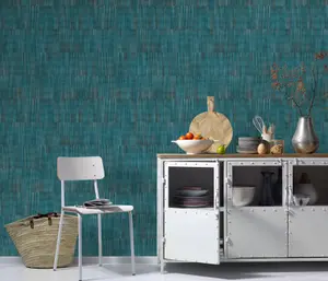 Sophisticated Modern Geometric in Blue Paste the Wall Vinyl Wallpaper