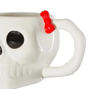 Fax Potato - Halloween Stoneware Skull Mugs - 750ml - Pack of 4