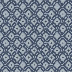 Laura Ashley Midnight Palace Whitebrook Dark Seaspray Blue Smooth Wallpaper