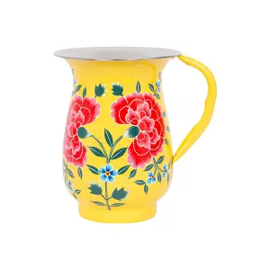 BillyCan Hand-Painted Picnic Water Jug - 1.7L - Peony