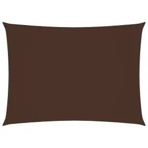 Berkfield Sunshade Sail Oxford Fabric Rectangular 5x6 m Brown