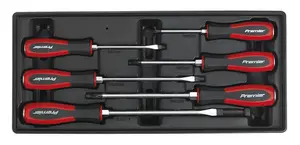 Sealey Tool Tray with Hammer-Thru Screwdriver Set 6pc TBT29