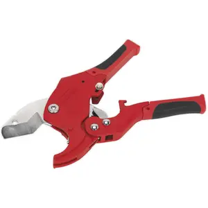 Premium Ratcheting Plastic Pipe Cutter with Quick Release for 6mm to 42mm Pipes