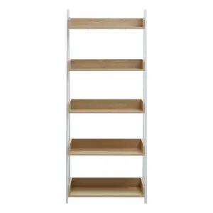 Interiors by Premier Bradbury Five Tier Natural Oak Shelf Unit