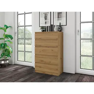 Tonya 5 Drawer 70cm Chest of Drawers Artisan Oak