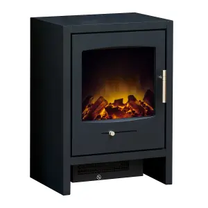 Adam Bergen Electric Stove in Charcoal Grey