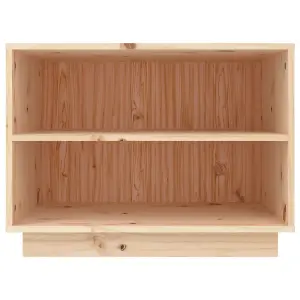 Berkfield Shoe Cabinet 60x34x45 cm Solid Wood Pine