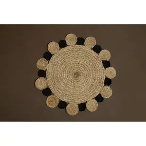 Bosie By Premier Demir Small Round Jute Rug