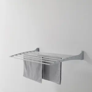 Foxydry Fold, Wall Mounted  Clothes Drying Rack, Wall Foldable Clothes Airer For Indoor And Outdoor 60cm H x 17cm W x 13cm D