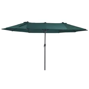 Outsunny 4.6M Garden Patio Umbrella Canopy Parasol Sun Shade w/o Base Green