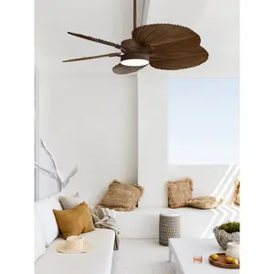 Natahsa 132cm Ceiling Fan with Light Kit Oil Rubbed Bronze / Bronze