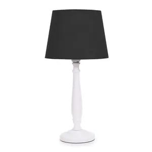 Annum Wood Table Lamp White / Black / No