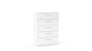 Birlea Lynx 5 Drawer Chest White