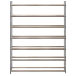 Berkfield Shoe Rack Grey 90x24x117 cm Engineered Wood