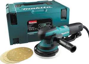 MAKITA BO6050J 110v Orbital sander 150mm dia pad