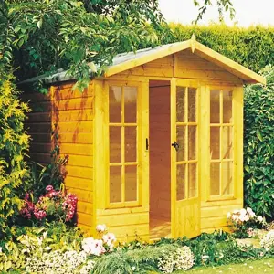 Chatsworth Shiplap Summerhouse Garden Sun Room Approx 7 x 7 Feet