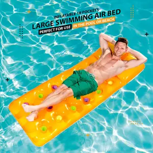 Inflatable Bestway Designer Lounger  Lilo Float Air Bed Mat for Swimming Pools