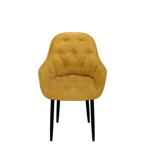 Yazmin Upholstered Dining Chair (Set of 2) Mustard