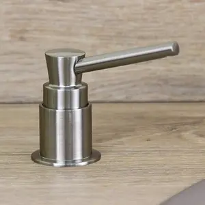 Astini Brushed Nickel 270ml Integrated Kitchen Sink Soap Dispenser