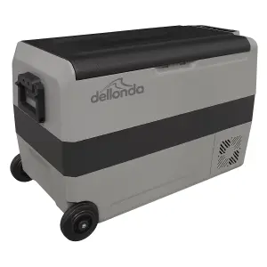 Dellonda 50L Portable Dual Zone Compressor Car Camping Fridge/Freezer 12V/24V