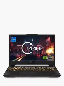 ASUS TUF F15 Gaming Laptop, Intel Core i7 Processor, 16GB RAM, RTX 4050, 512GB SSD, 15.6" Full HD, Arctic Grey