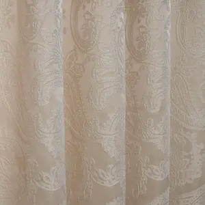 Emma Barclay Duchess Paisley Pencil Pleat Curtains Cream