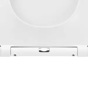 GoodHome Tanaro White D-shaped Soft close Toilet seat