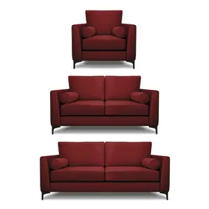 Modern Home Zara 3+2+1 Set Oxblood