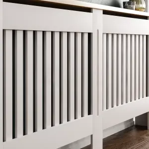 Vida Designs Arlington Extra Large White MDF Radiator Cover