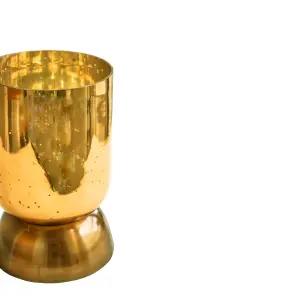 Regency Metalic Tiered Vase Gold H27.5cm D15cm