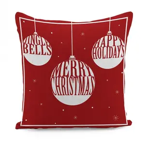 Adda Merry Christmas Square Throw Pillow Cover (Set of 2)