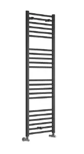 Aquarius Graph High Heat Output Straight 1600 x 600mm Anthracite Towel Radiator AQGR0162