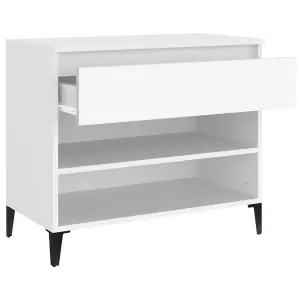 Berkfield Shoe Cabinet White 70x36x60 cm Engineered Wood