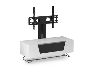 Chromium TV-Stand White + Bracket