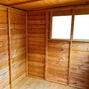 6.3 ft. W x 8.7 ft. D Solid Wood Overlap Apex Garden Shed