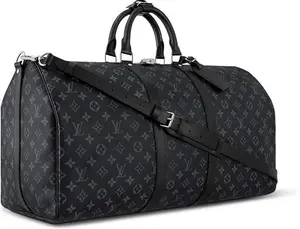 Louis Vuitton® - Keepall Bandoulière 55 - Grey - Monogram Canvas - Men - Travel Bag - Luxury