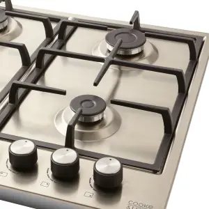 Cooke & Lewis CLGASUIT4 58cm Gas Hob - Inox