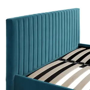 Hucksley Upholstered Bed Frame Teal / Double (4'6)