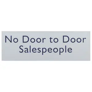 No door to door sales people Self-adhesive labels, (H)50mm (W)150mm