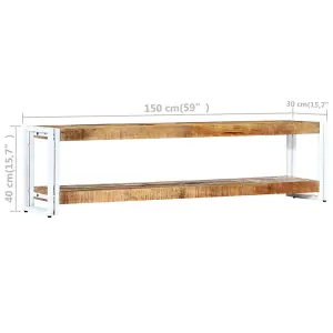 Berkfield TV Cabinet  150x30x40 cm Solid Mango Wood