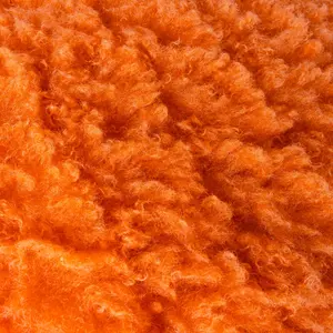 Fluff Square Throw Cushion Covers Orange