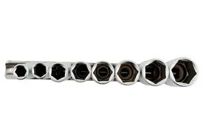 Laser 5694 8pc AF Deep Socket Rail Set 3/8" Drive 6pt 3/8" - 13/16"