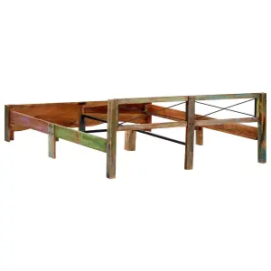 Berkfield Bed Frame Solid Reclaimed Wood 180x200 cm 6FT Super King