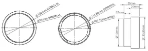 100mm Round Threaded Hose Connector Male - Connect Flexi Duct To Rigid