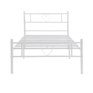 Aaru Bed Frame White / Single (3')