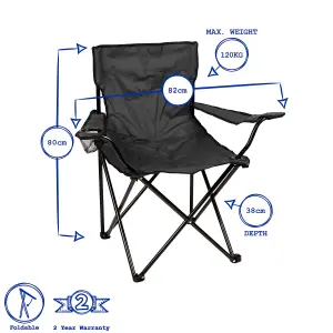 Redwood - Folding Canvas Camping Armchair - Green