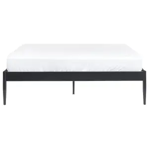 Metal EU King Size Bed Black VAURS