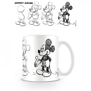 Disney Sketch Process Mickey Mouse Mug White/Black (One Size)